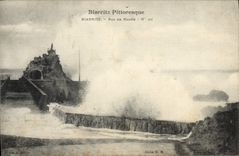 CPA Biarritz Pittoresque Biarritz Raz de Maree 
