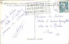 CPA Toute la France Biarritz 