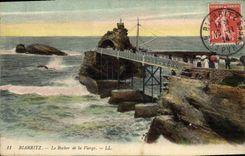 CPA Biarritz Le Rocher de la Vierge 