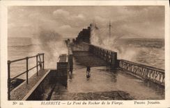 CPA Biarritz Le Pont du Rocher de la Vierge 