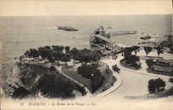 CPA Biarritz Le Rocher de la Vierge 