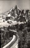 CPA Chamonix Train du Montenvers et Aiguille du Dru 