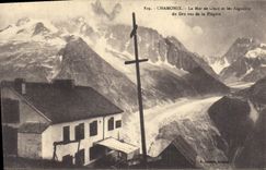 CPA Chamonix Le Mer de Glace et les Aiguilles 