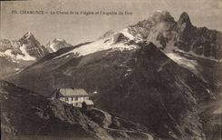 CPA Chamonix Le Chalet de la Flegere et l'Aiguille du Dru 