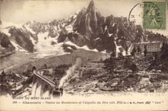 CPA Chamonix Viadue du Montevers et l'Aiguille du Dru 