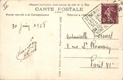 CPA L'Hotel Bellevue et le Chemin de fer du Mont Blanc Train