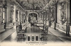 CPA La Benedictine a Fecamp Musee Salle des Abbes 
