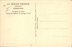 CPA Normandie De Rouen au Hauvre Ruines de l'Abbaye de Jumieges