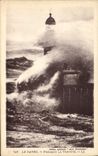 CPA Le Havre Pendant La Tempete 