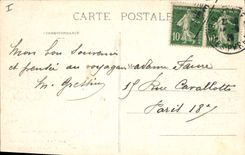 CPA Bayonne La Barre Sortie de Bateau et Tempete 
