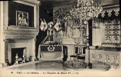 CPA Pau Le Chateau La Chambre de Henri IV 