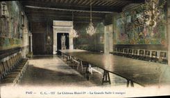 CPA Pau Le Chateau Henri IV La Grande Salle a manger 