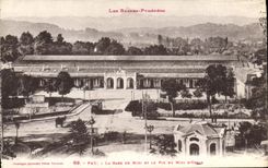 CPA Pau La Gare du Midi et le Pic du Midi d'Ossau 
