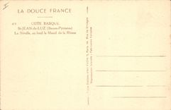 CPA Cote Basque St Jean de Luz Basses Pyrenees La nivelle au fond le Massif de la Rhune 