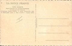 CPA Cote Basque Saint Jean de Luz Basses Pyrenees La Maison de l'Infante 