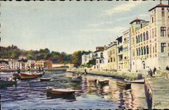 CPA Cote Basque Saint Jean de Luz Basses Pyrenees Le quai de l'Infante