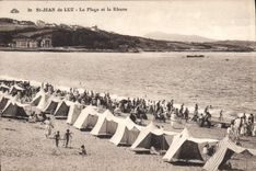 CPA St Jean de Luz La Plage et la Rhune 