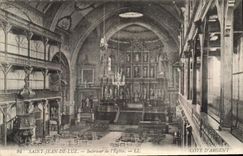 CPA Saint Jean de Luz Interieur de l'Eglise 
