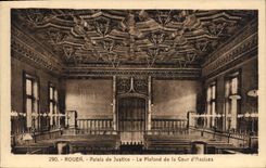 CPA Rouen Palais de Justice Le Plafond de la Cour d'Assises 