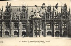 CPA Rouen Palais de Justice Facade Principale 