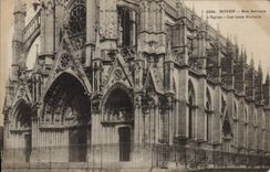 CPA Rouen Bon Secours L'Eglise Les trois Portails 
