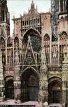 CPA Rouen Cathedrale grand portail 