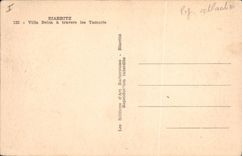 CPA Biarritz Villa Belza a travers les Tamaris
