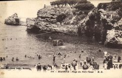 CPA Biarritz Plage du Port Vieux 