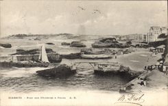 CPA Biarritz Port des Pecheurs Phare 
