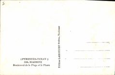 CPA Biarritz Boulevard de la Plage et le Phare
