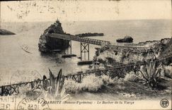 CPA Biarritz Basses Pyrenees Le Rocher de la Vierge 