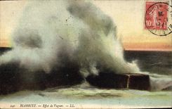 CPA Biarritz Effet de Vagues 