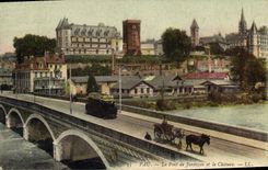 CPA Pau Le Pont de Jurancon et le Chateau 