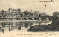 CPA Pau Vue Panoramique Pont du Jurancon 