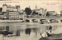 CPA Pau Vue Panoramique et Pont du Jurancon 