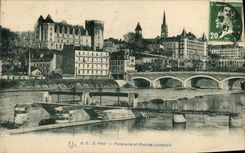 CPA Pau Panorama et Pont de Jurancon 
