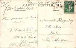 CPA Pau L'Avenue Leon Say Tramway