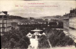 CPA Pau Vue Plongeante sur la Place Royale et le Chaine 