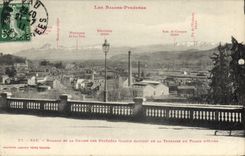 CPA Pau Bizanos et la Chaine des Pyrenees de la terrasse du palais d'hiver