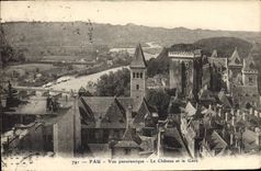 CPA Pau Vue panoramique Le Chateau et le Gave 