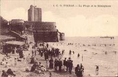 CPA Fouras La Plage et le Semaphore 