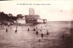 CPA Fouras La Plafe a l'heure du bain 