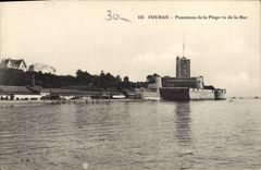 CPA Fouras Panorama de la Plage vu de la Mer 