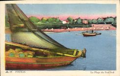 CPA Fouras La Plage du Port Sud Bateau 