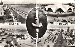 CPM Royan La Plage Le Marche Phare de Cordouan Boulevard de la plage La grande plage 