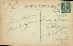 CPA Royan Cote d'Argent Chie Infre au coin du square Botton Cote ville