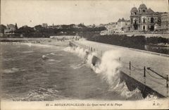 CPA Royan Foncillon Le Quai neuf et la Plage 