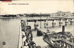 CPA Royan La Nouvelle Jetee Bateau