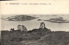 CPA Trebeurden Le Caste L'Ile de Milliau L'Ile Molene 