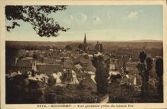 CPA Guingamp Vue generale prise de Castel Pic 